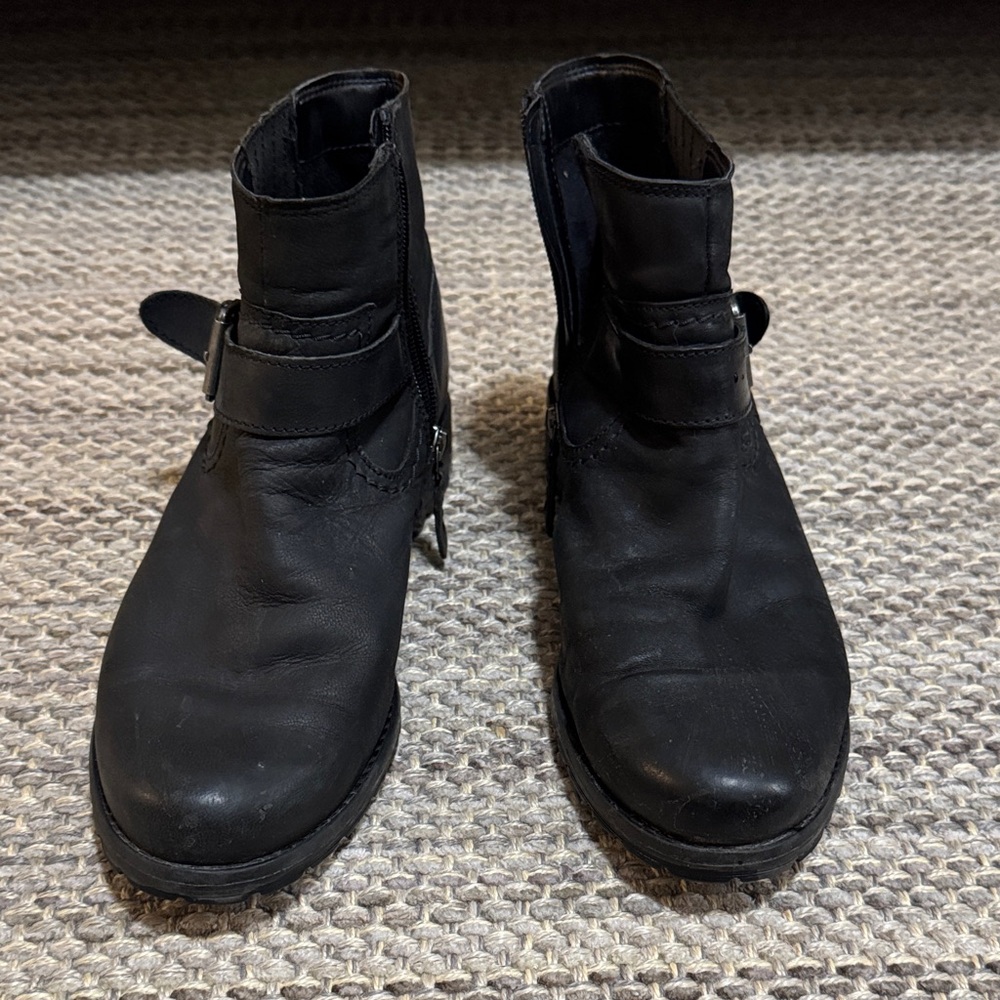 Clarks Black Ankle Boots